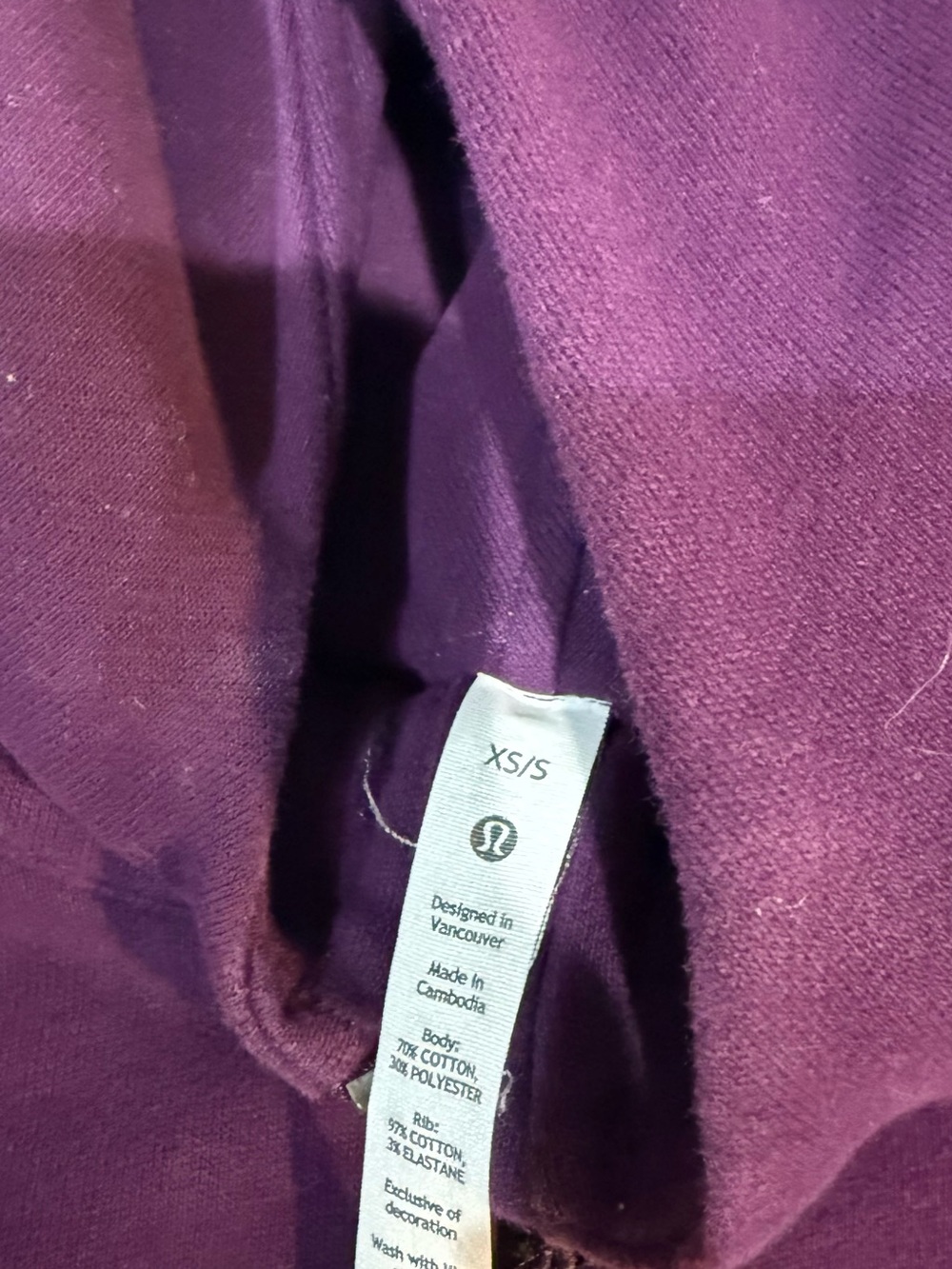 lululemon athletica Kids Deep Purple Hoodie, Leggings & Sports Bra Set - Picture 7 of 8